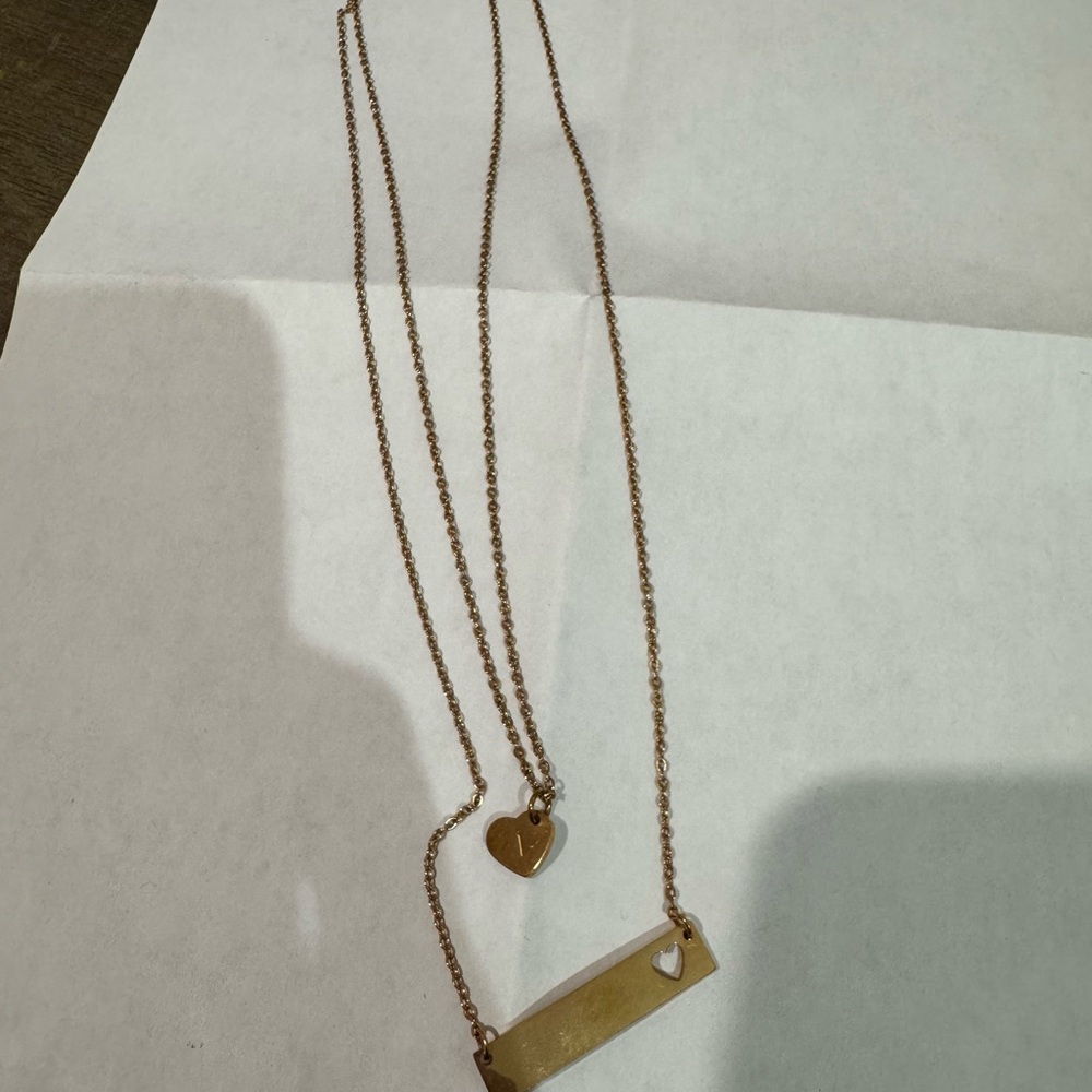 Gold Heart Pendant Necklace